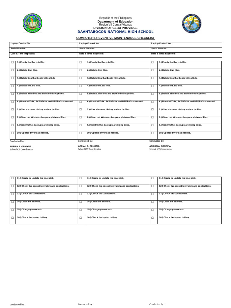 dcp-computer-preventive-maintenance-checklist-pdf