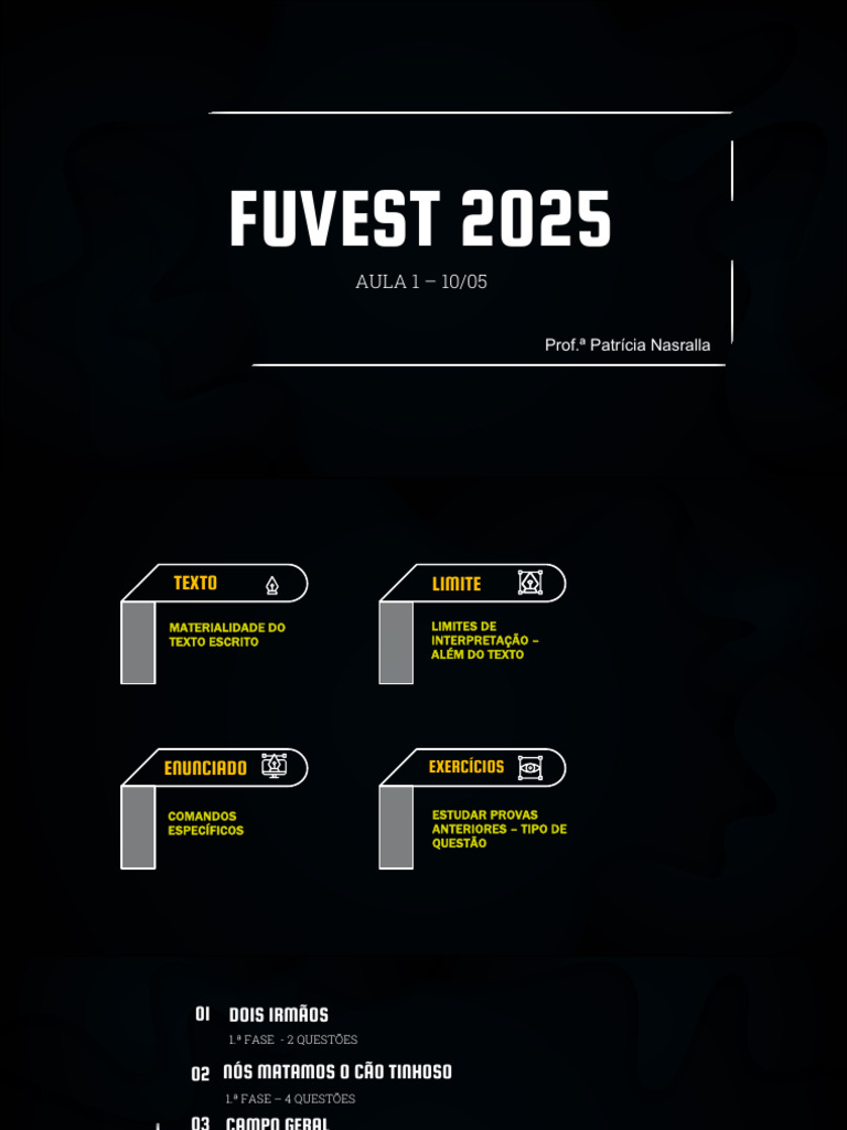 Fuvest - 01 - 2025 | PDF
