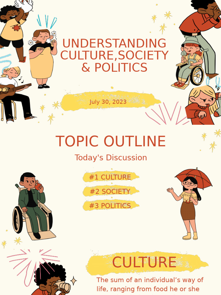 Culture, Society, and Politics Overview | PDF | Society | Social Science