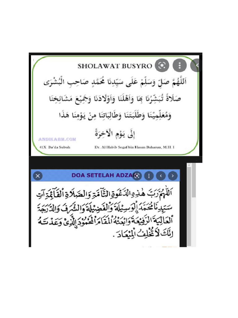 Sholawat Busro | PDF