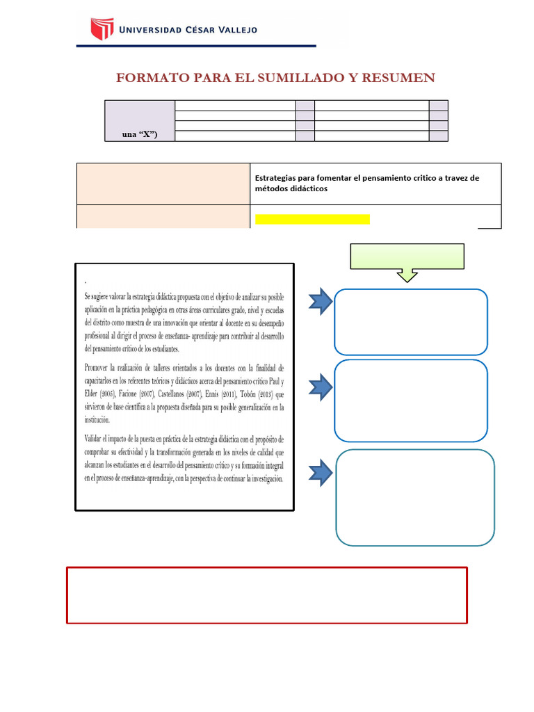 S03 Formato para Sumillado y Resumen | PDF