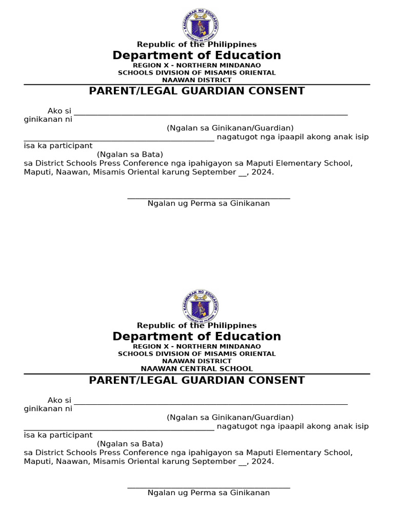 Consent for District Press Conference | PDF | Career & Growth