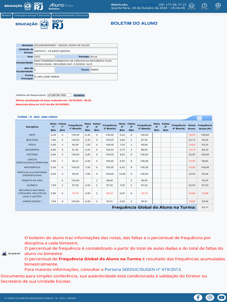SEEDUC - Governo Do Rio de Janeiro | PDF