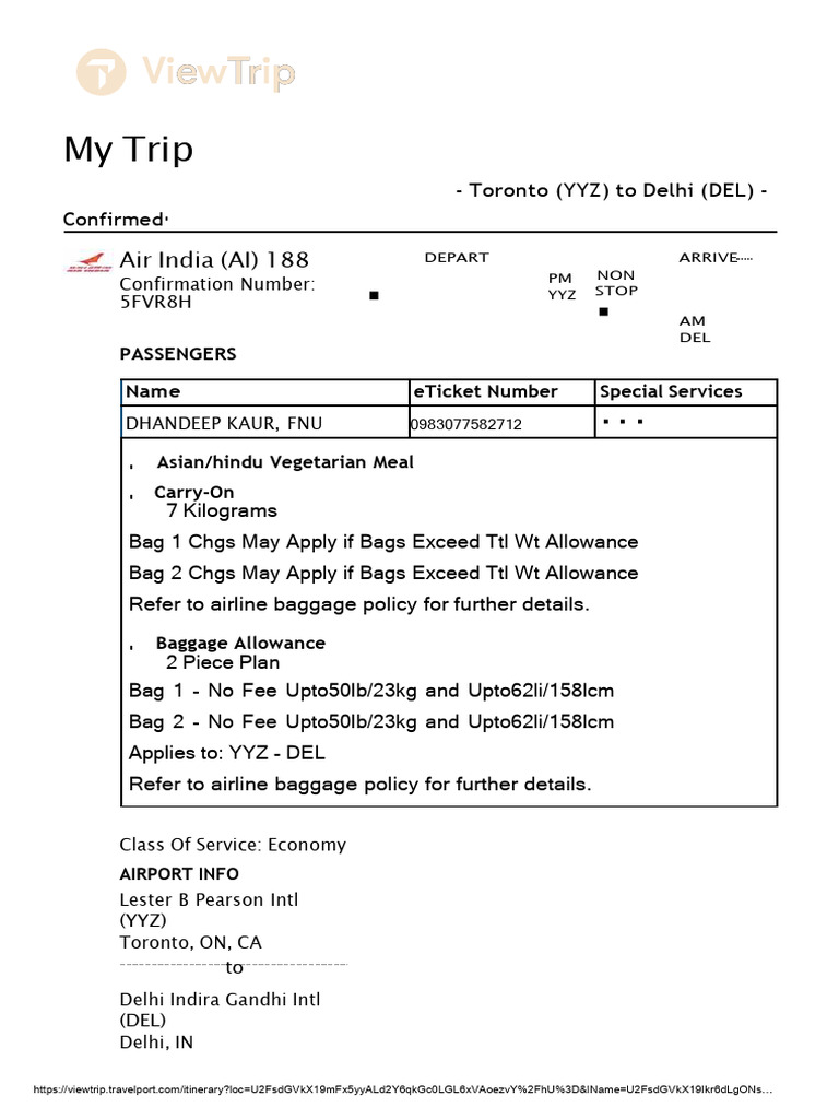 Return Ticket | PDF