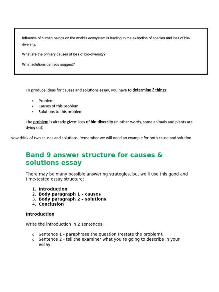CAUSE SOLUTION ESSAY TOPICS IELTS visual data 2