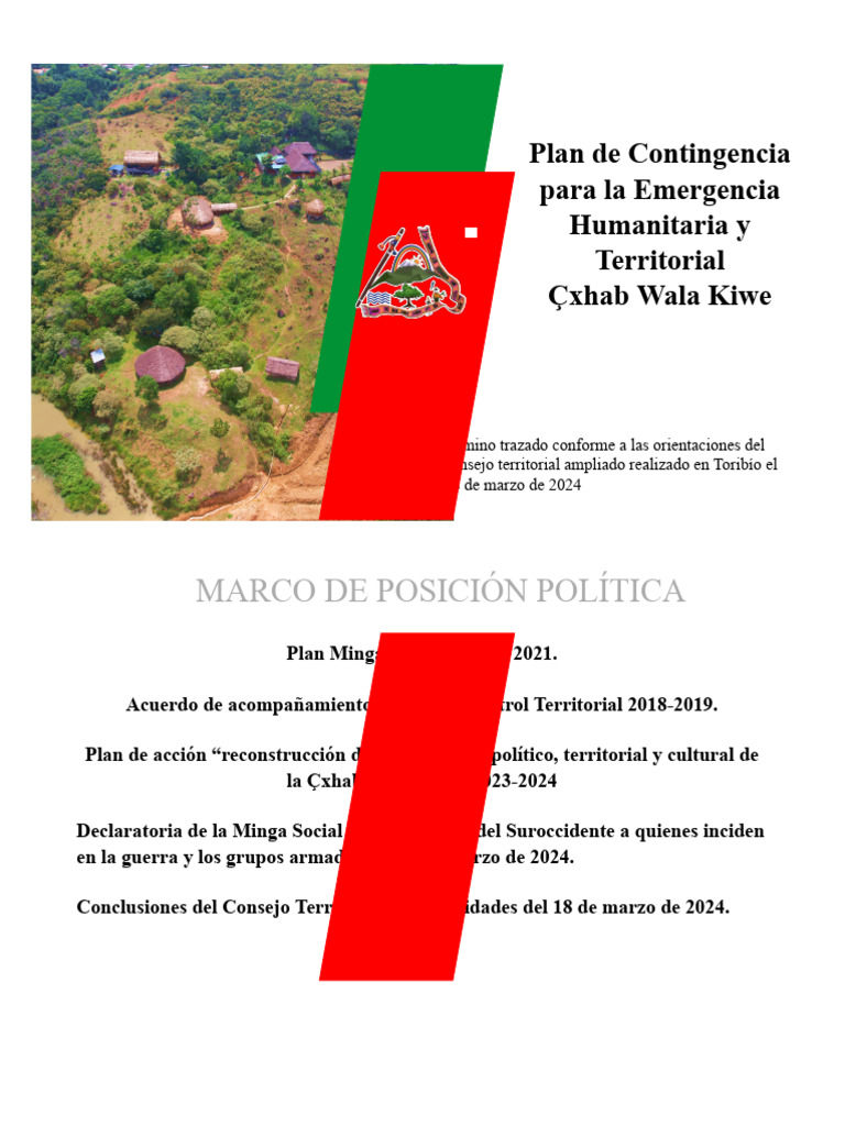 Plan de Contingencia para La Emergencia Humanitaria (1) XXXX | PDF
