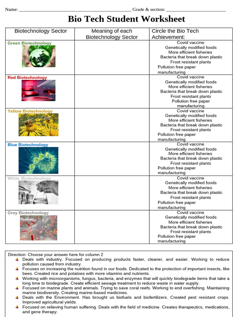 Student Worksheet | PDF