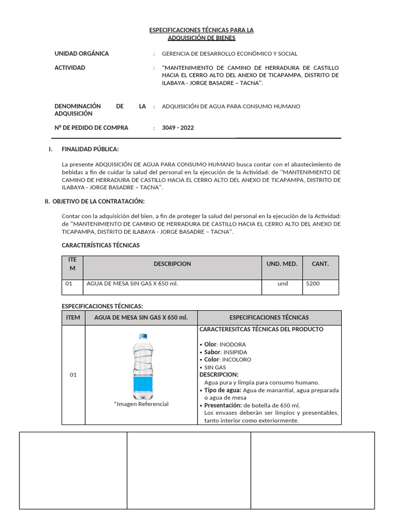 Adq - Adquisicion de Agua para Consumo Humano | PDF