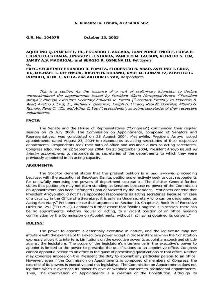 Pimentel v ermita 472 scra 587 pdf