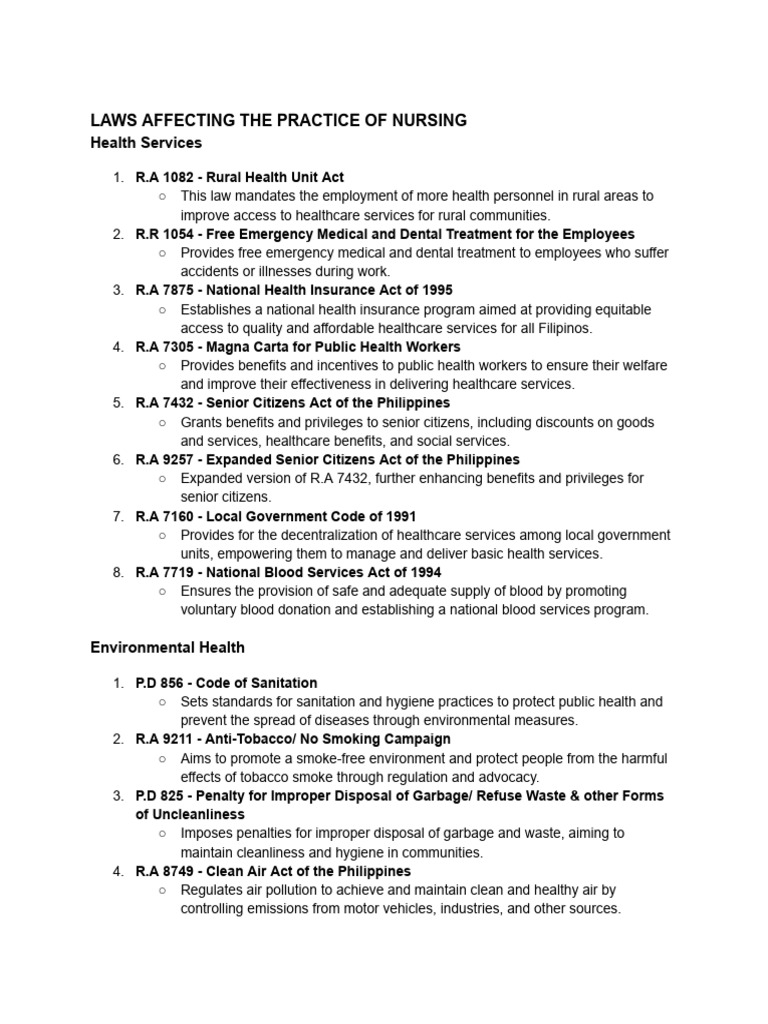 Laws affecting the practice of nursing pdf breastfeeding infants