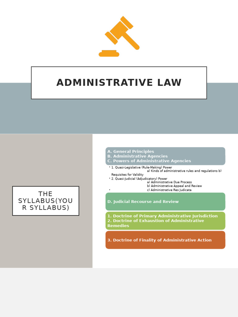 Administrative Law | PDF