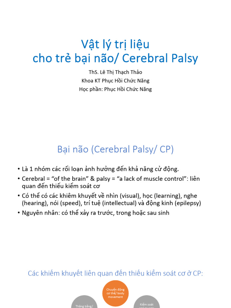 2.6 Vật Lí Trị Liệu Cho Trẻ Bại Não | PDF