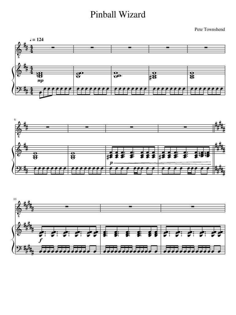 Pinball Wizard Chords and Lyrics | PDF | Song Recordings Produced