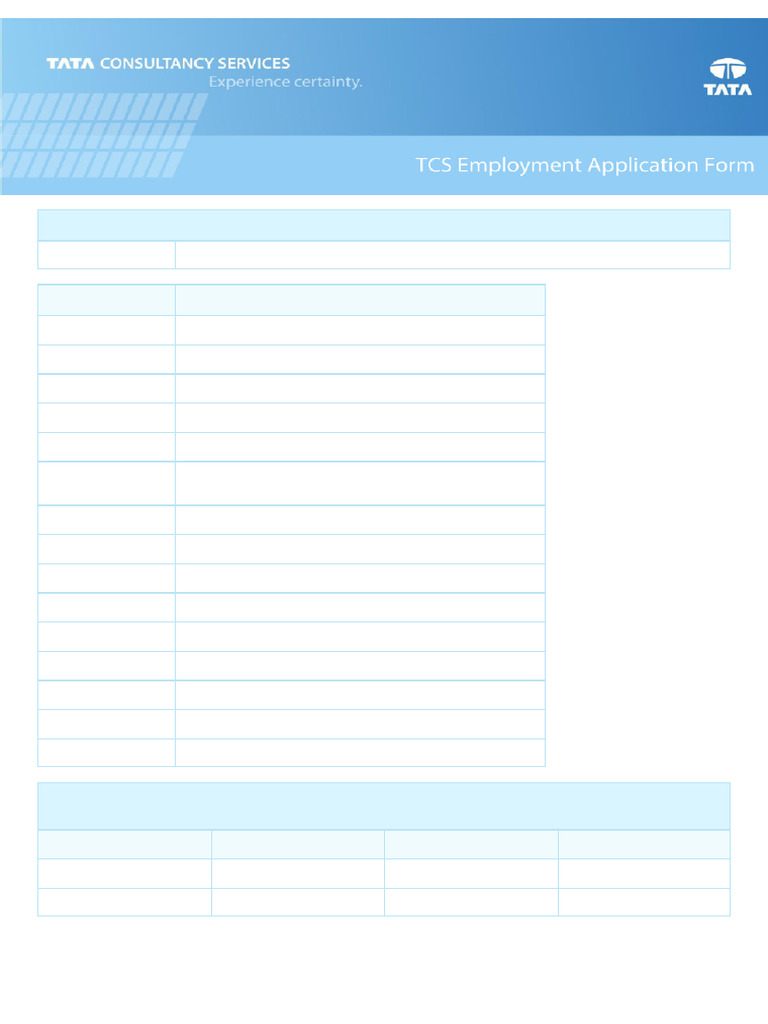 TCS Employment Application for Kuldeep Kumar | PDF | Background Check ...
