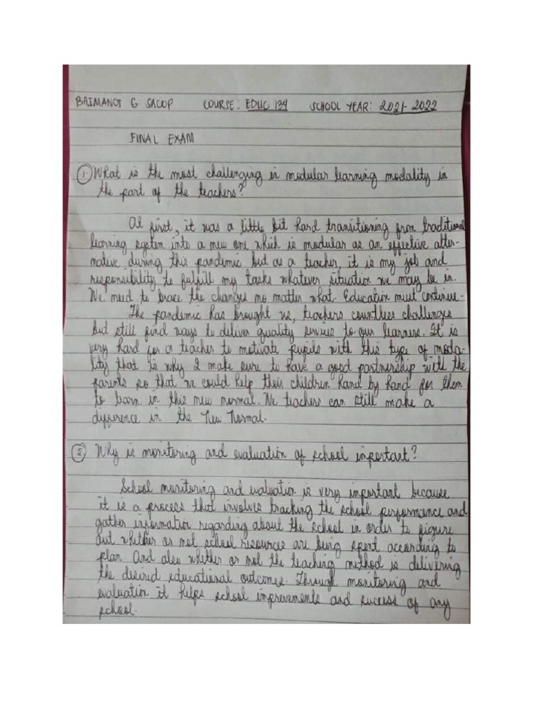 Educ 111 | PDF