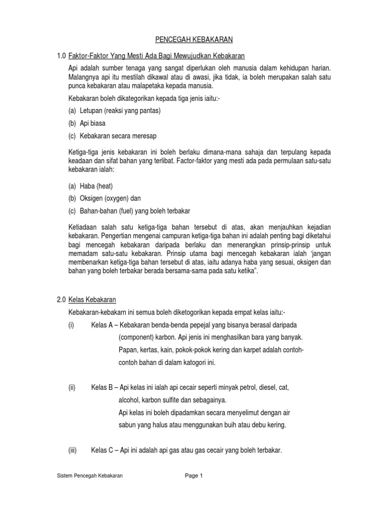 Pencegah Kebakaran Pdf