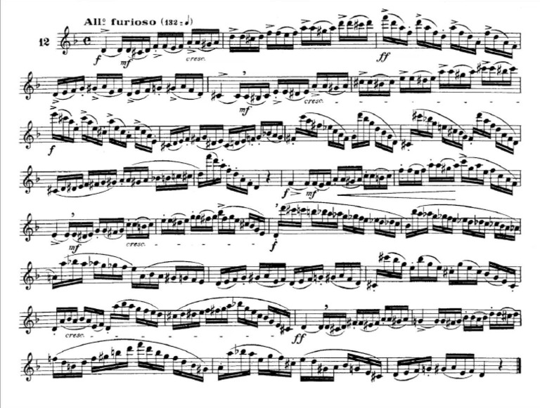 Ferling #12 - Etude Alto Saxophone Solo | PDF
