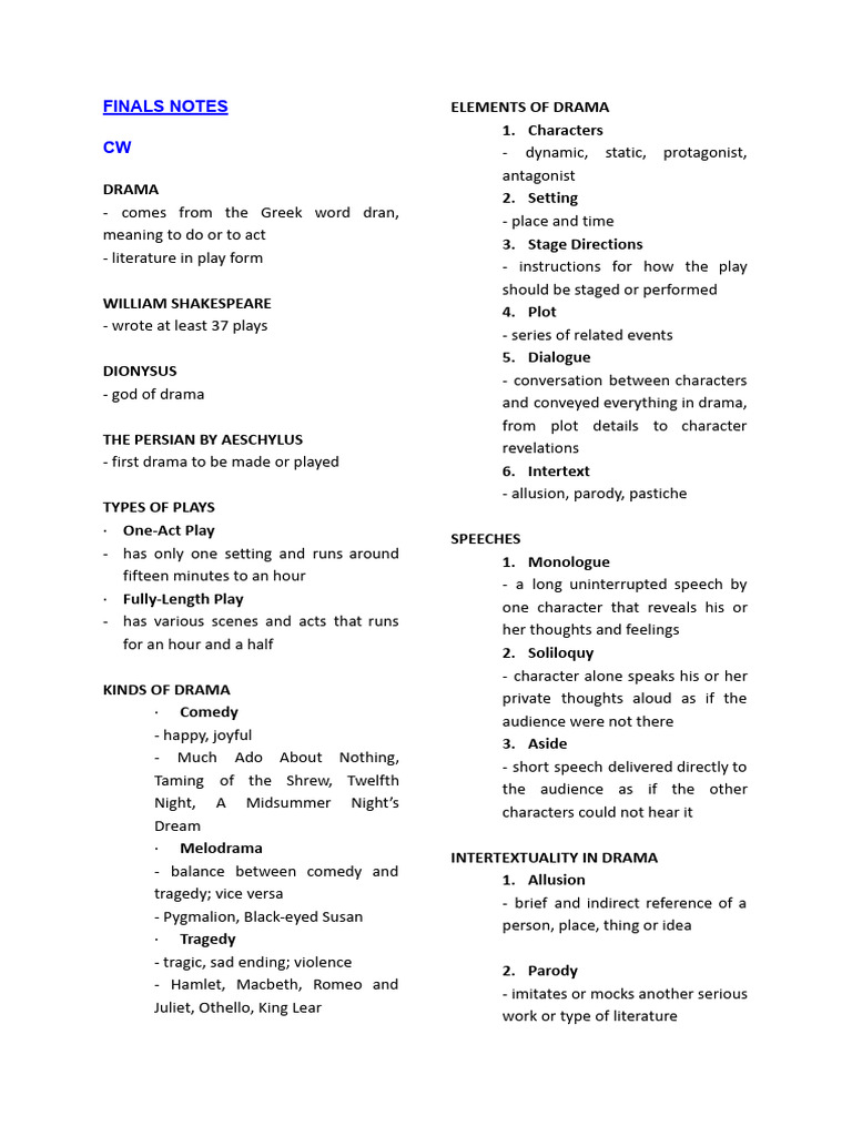 Finals Notes | PDF