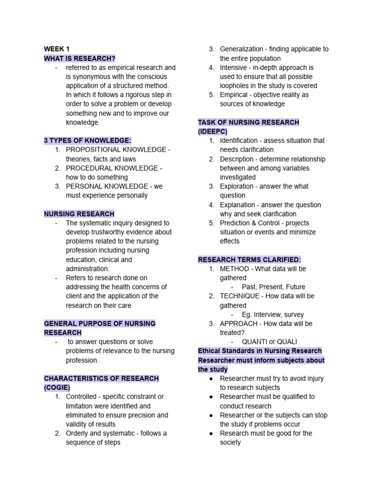 Nursing Research Review | PDF