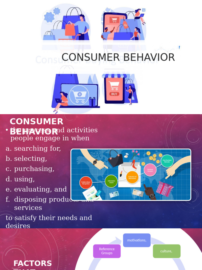 Understanding Consumer Behavior Factors | PDF | Motivational | Motivation