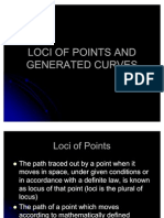 LOCI OF POINTS AND GENERATED CURVES