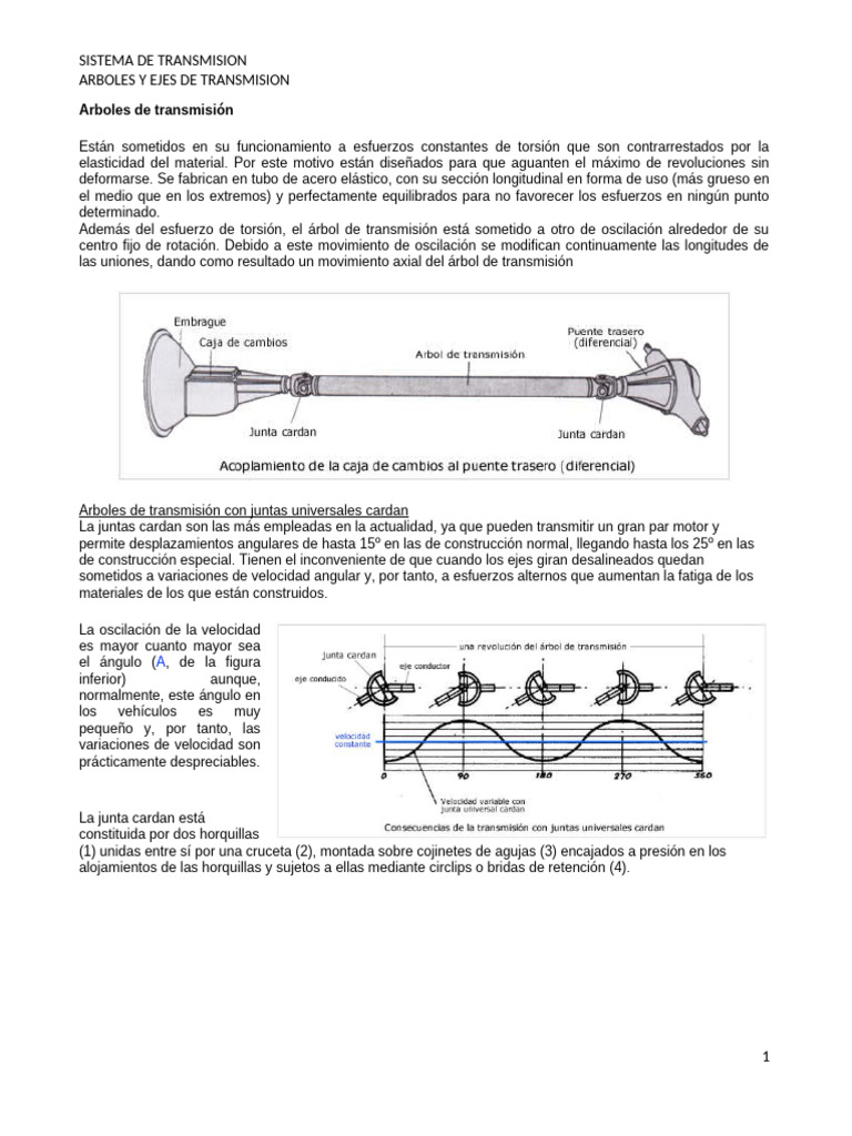 Arboles de Transmisión | PDF