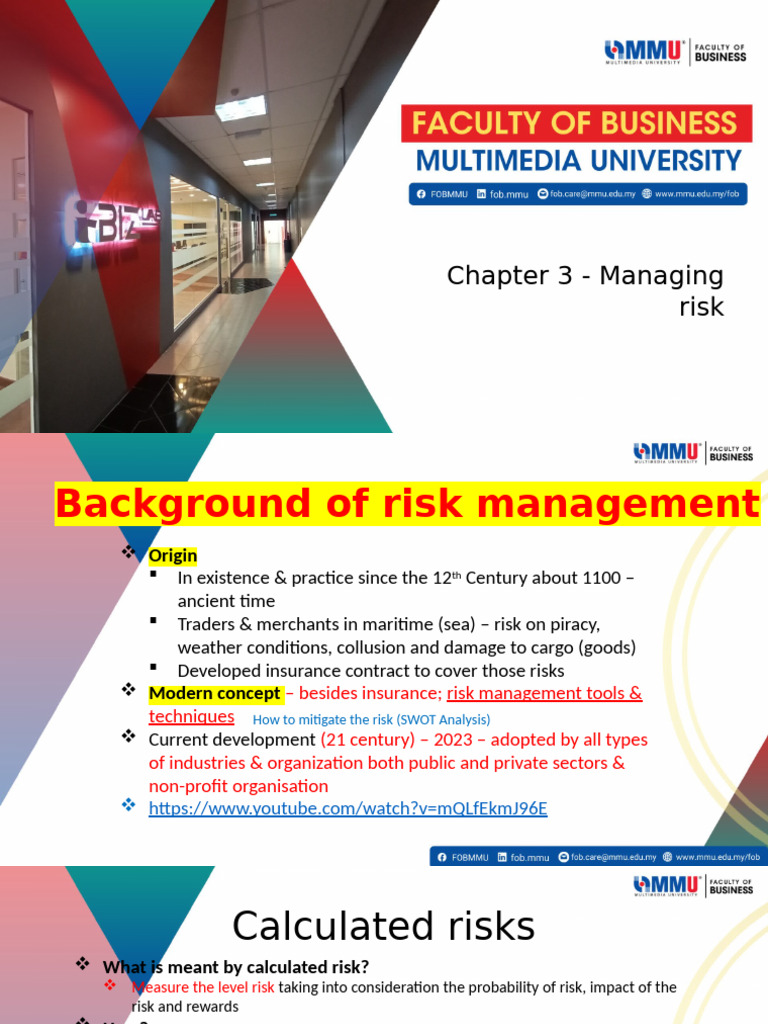 3 - Managing Risk | PDF