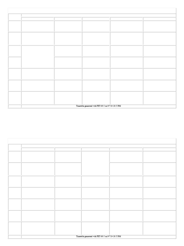 Computer Science Semester Timetable | PDF | Mathematics | Computer Science