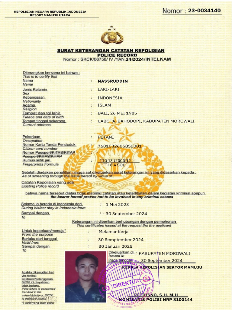 SKCK | PDF