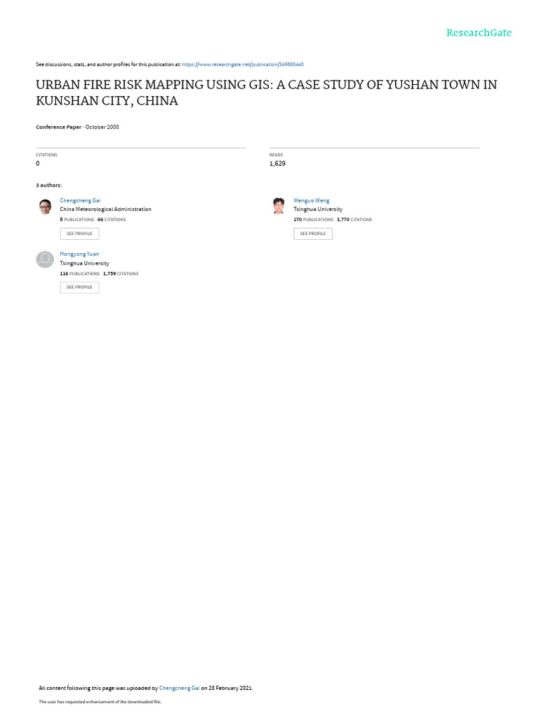 Urbanfireriskmappingusing GIS | PDF
