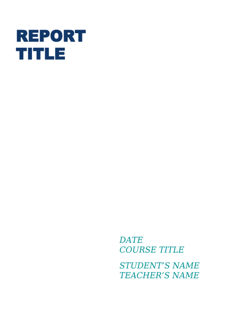 Template Laporan PBL | PDF