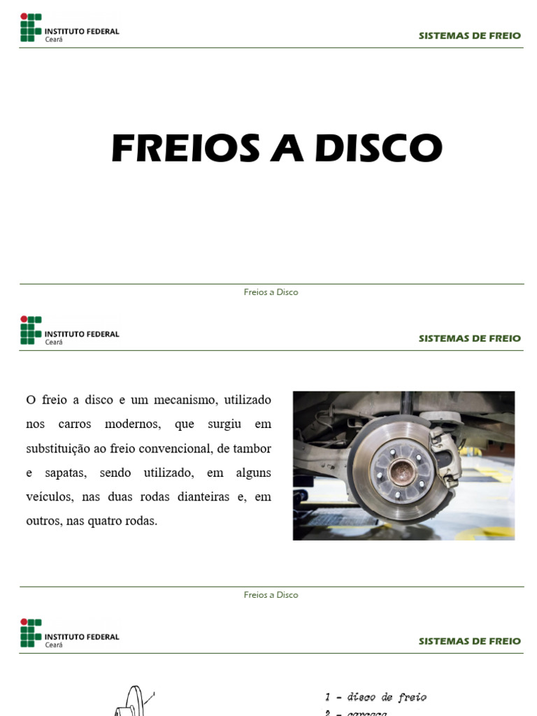 1845029-Aula 4 - Freios A Disco | PDF