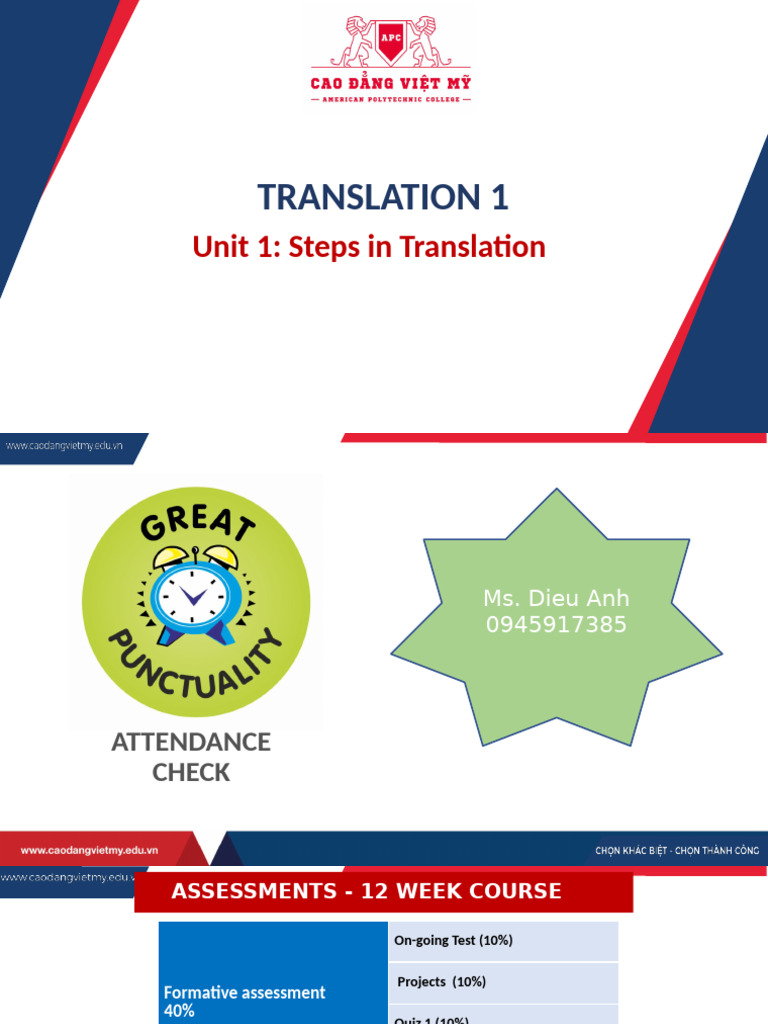Week 1&2 - Steps in Trans | PDF