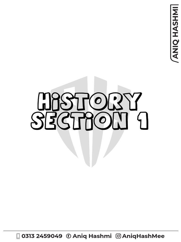 History Section 1 | PDF