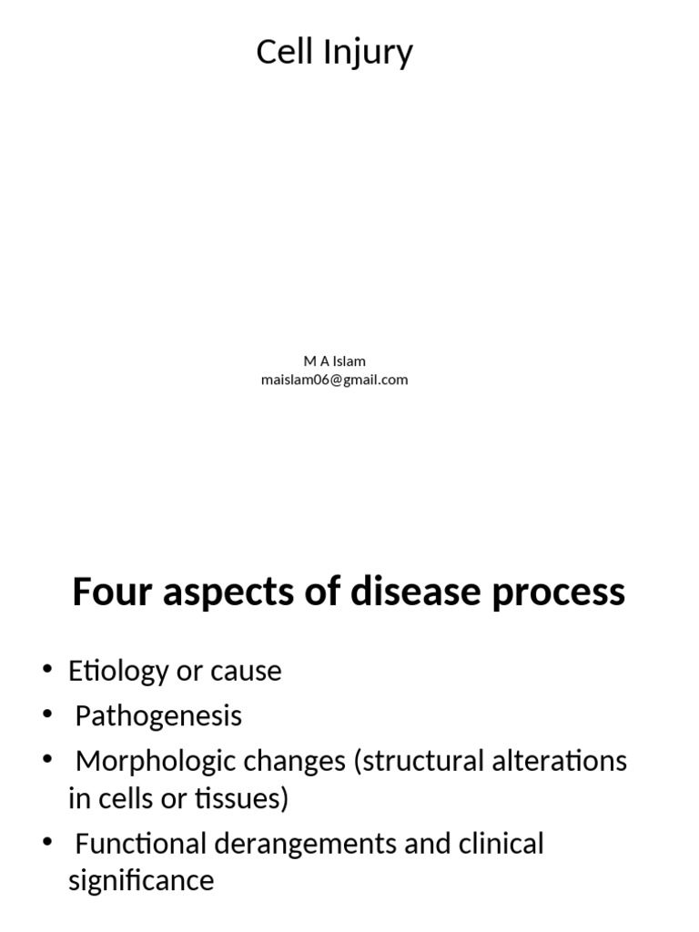 Cell Injury Intro | PDF