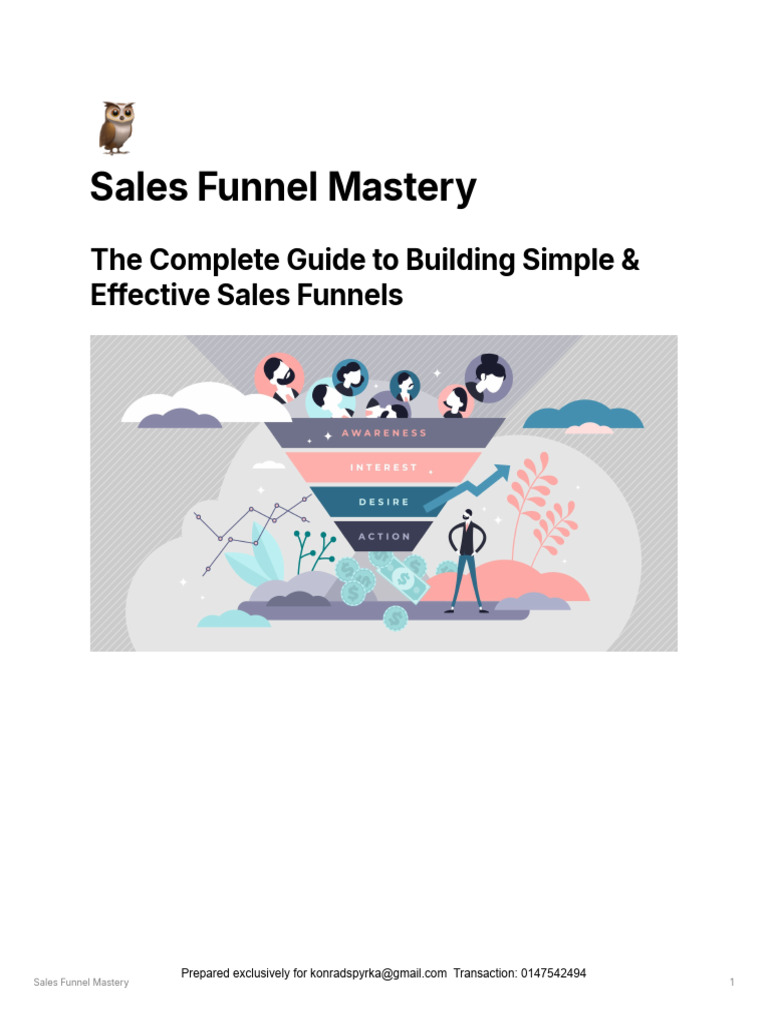 Sales Funnel Mastery Guide | PDF | Sales | Marketing