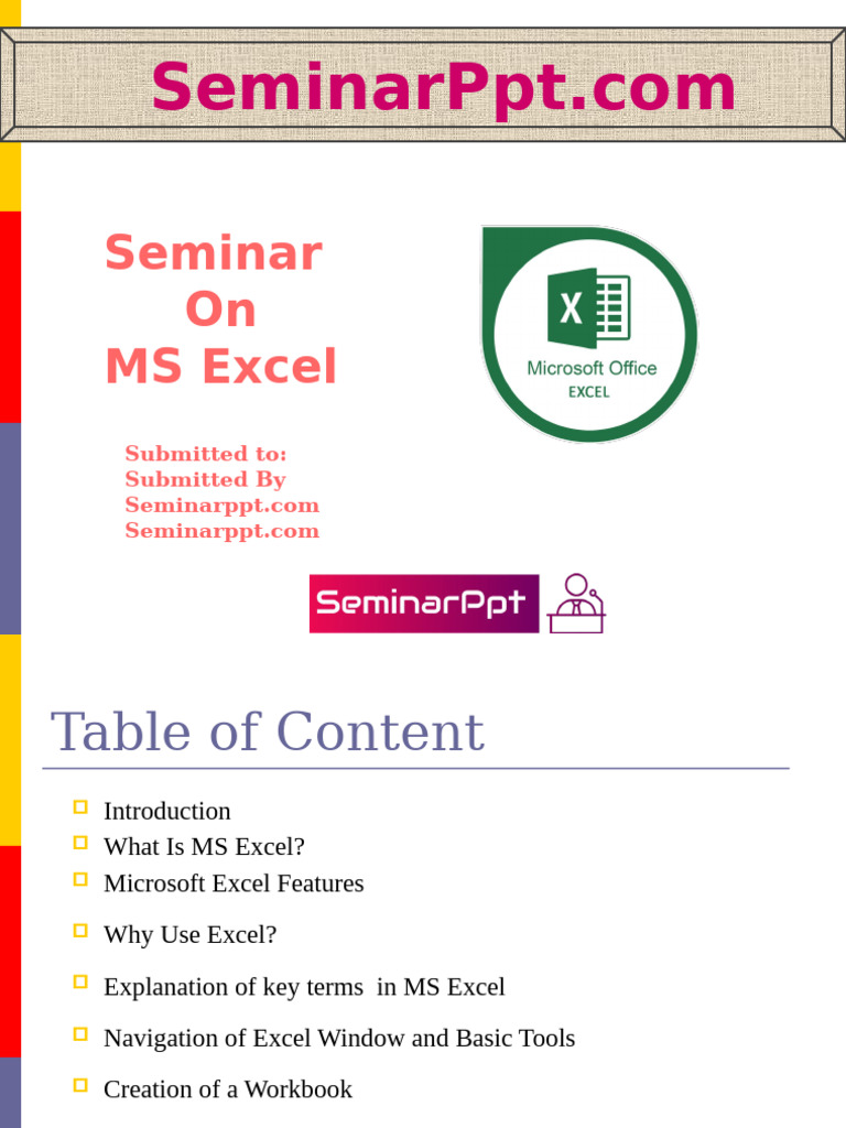 Ms Excel | PDF