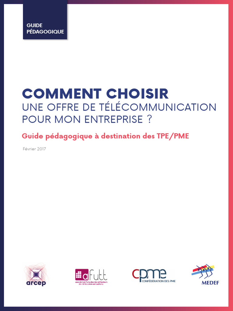 Guide Pedagogique Telecom Tpe Pme - Fev2017 | PDF