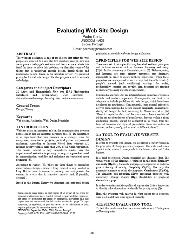 Principles For Creating Web Sites A Design Perspective | PDF | Web ...