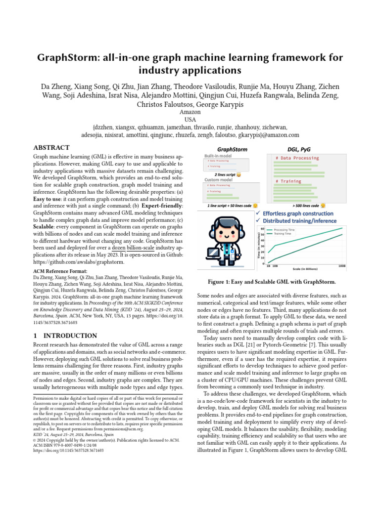 Graphstorm: All-In-One Graph Machine Learning Framework For Industry ...