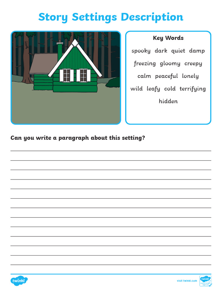 Story Settings Description Writing Frames - Ver - 6 | PDF