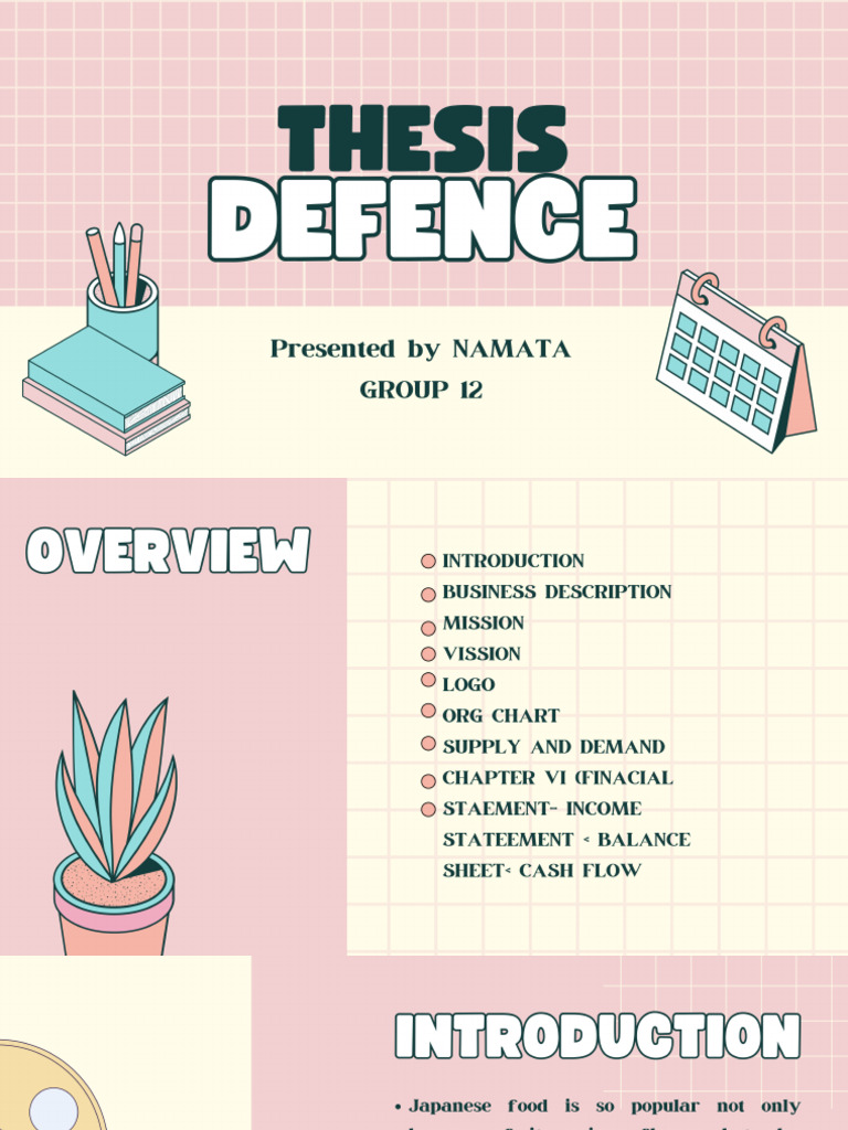 Pink Yellow Playful Thesis Defense Presentation | PDF