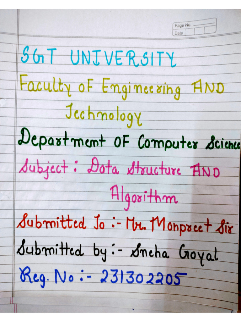 Sneha (231302205) - Dsa Assignment 2 | PDF