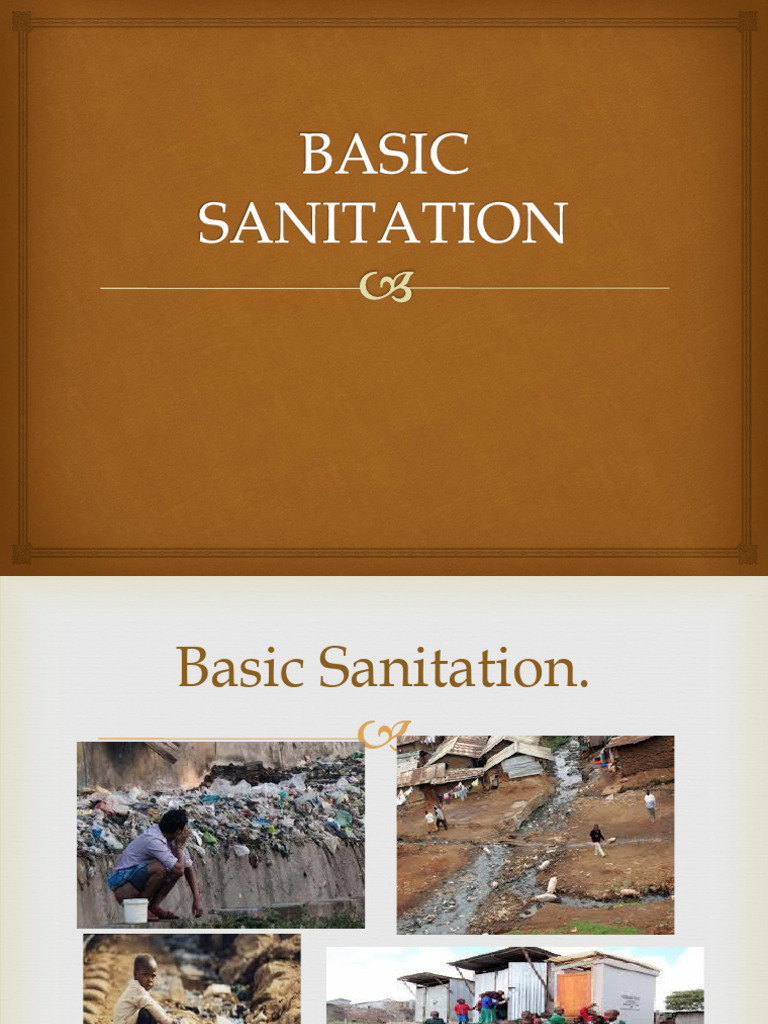 Understanding Basic Sanitation Needs | PDF | Sanitation | Science ...