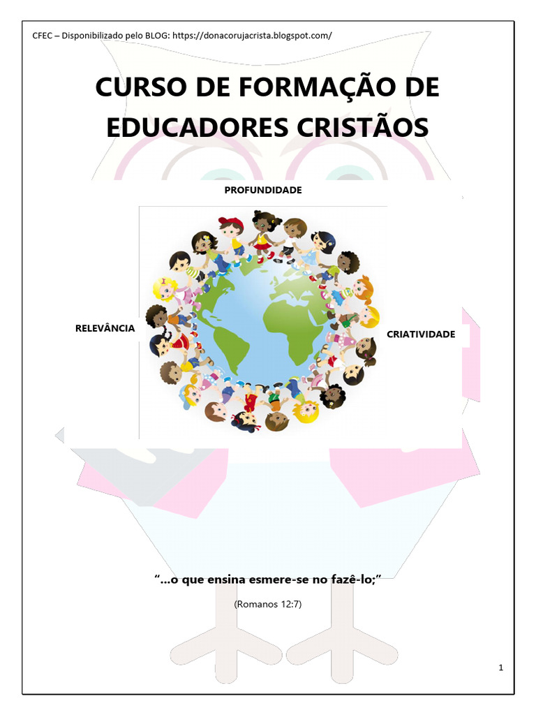 Formação de Educadores Cristãos | PDF | Bíblia | Jesus