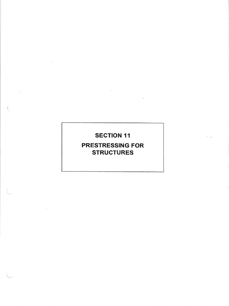 Section 11 - Prestressing For Structures | PDF