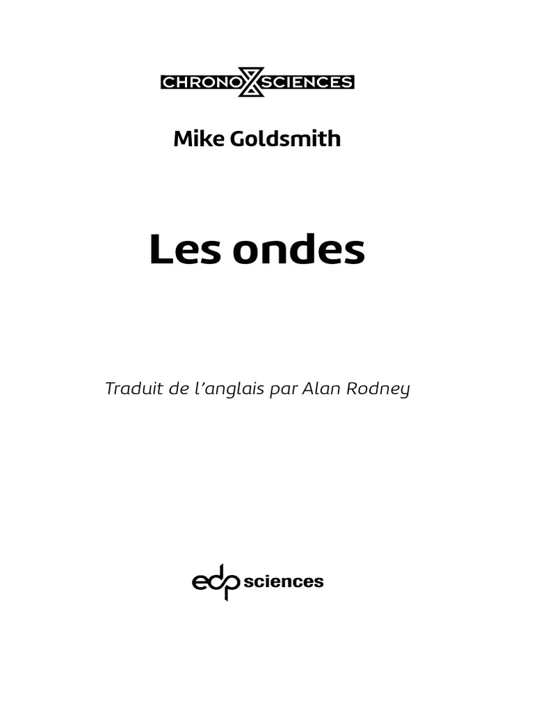 Mike Goldsmith - Les Ondes-EDP Sciences (2023) | PDF