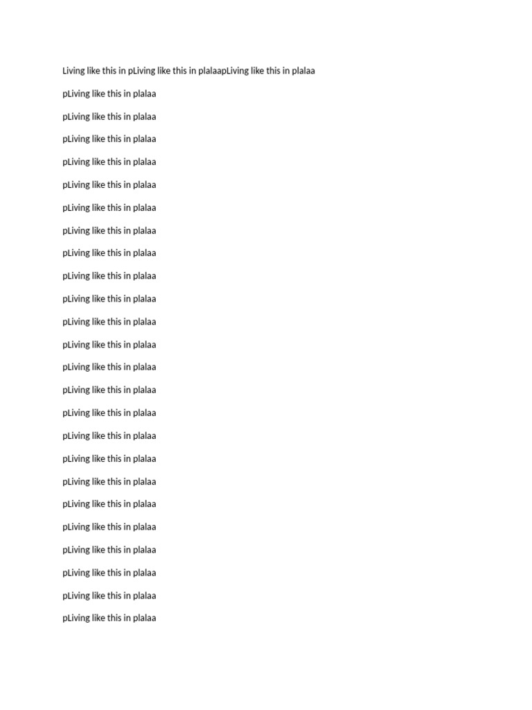 Living in This Way | PDF