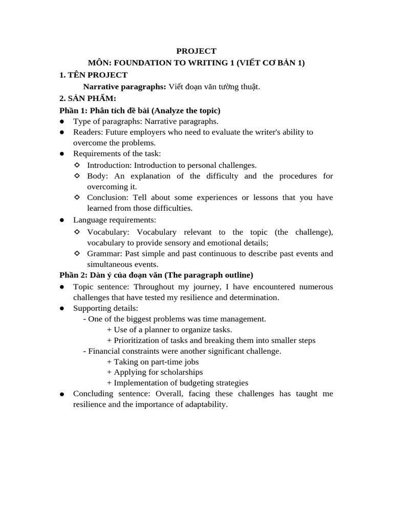 Writing Project | PDF