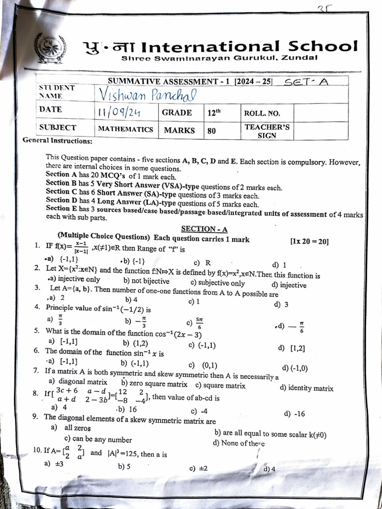 HY Mathematics | PDF